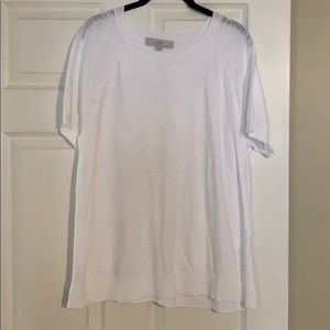 Loft White Sweater Size L